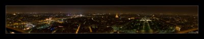 Night Paris from Eiffel tower