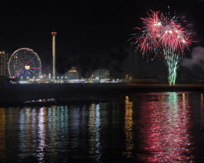 Coney Island Fireworks & Parachute Lights
