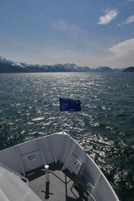 Alaska Flag on front of Kenai Star