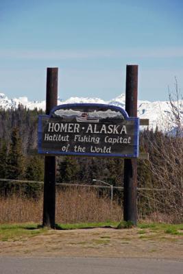 Homer welcome sign