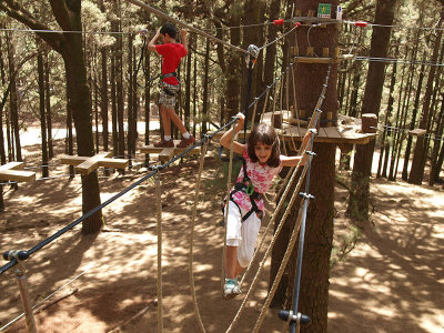Diviertiéndonos en el Forestal Park / Having fun in the Forestal Park