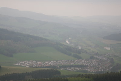 Cardrona and Tweed Valley from Summit of Lee Pen