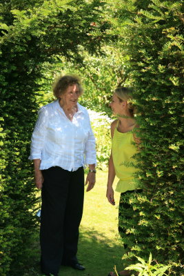 Noreen & Mum in our garden