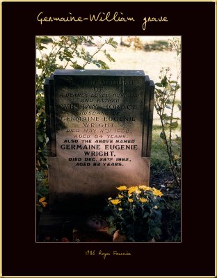 Tombe de  William Horace Wright et Germaine Jan