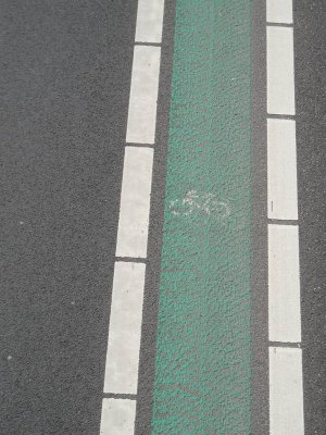 Groen fietspad, .... wie ..