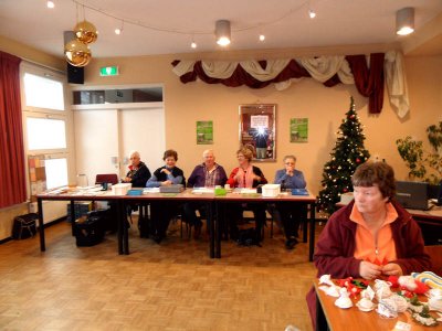 De dames van het startbureau