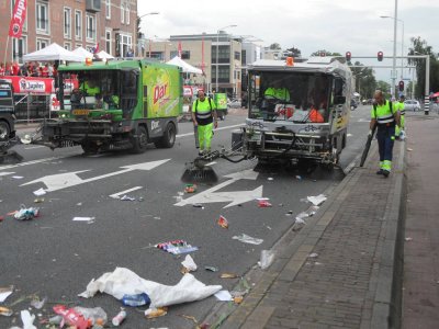 De helden aan het werk, na ons grandioos feestje.