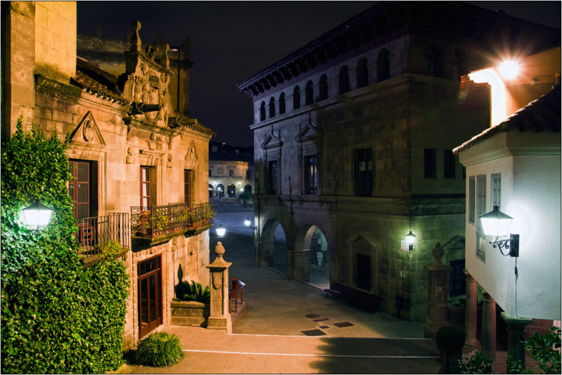 Barcelona Street at Night