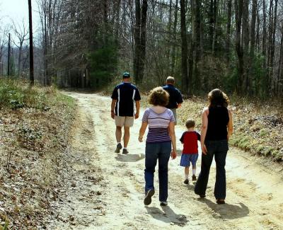 Off to Big Cherry: Charlie, Angie, Kenny, Walker and Julie