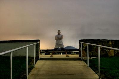 then I walked to the top of the steps and stood idly by again