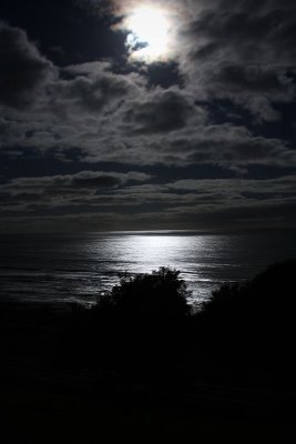Full moon rising