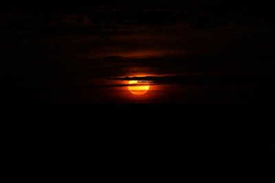 Full moon rising