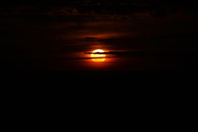 Full moon rising