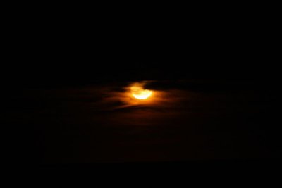 Full moon rising