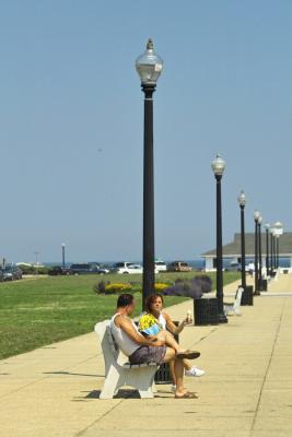 Walkway down Ocean Pathway from the Auditorium to the boardwalk