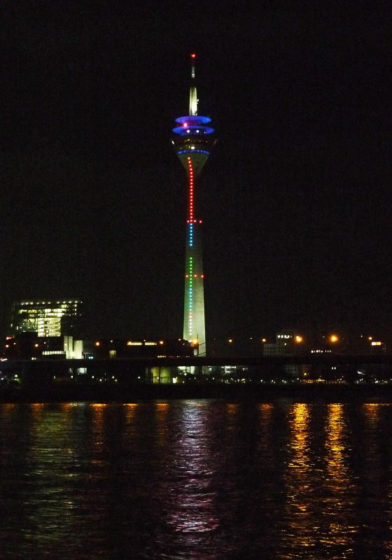 Rhine Tower in Dusseldorf