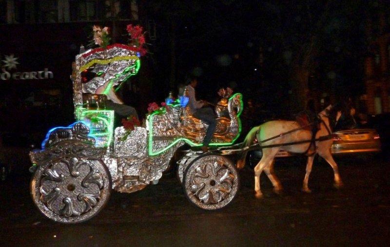 Nighttime Tonga Ride in Bombay