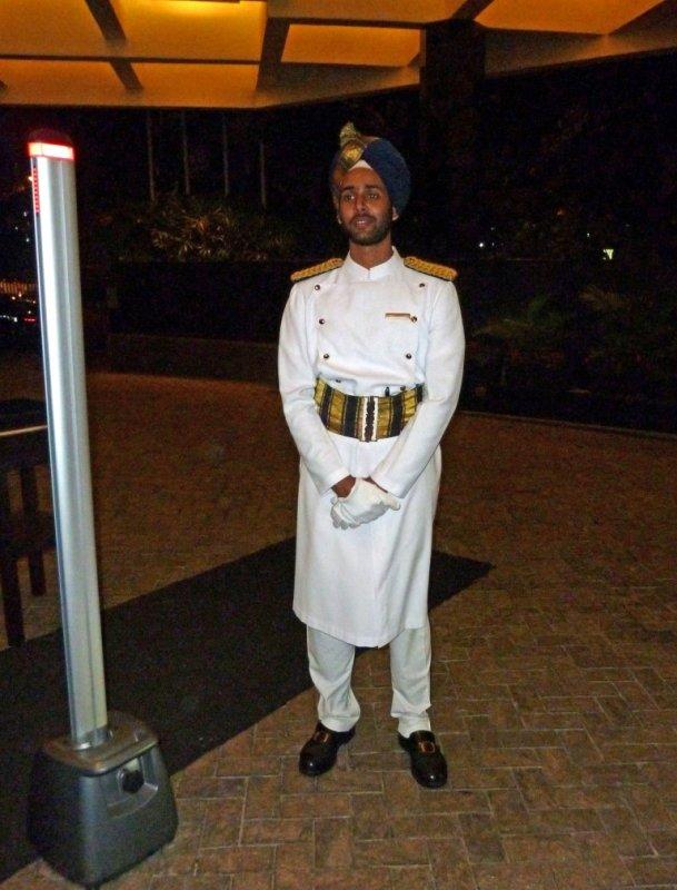 Doorman at the Oberoi Hotel in Bombay