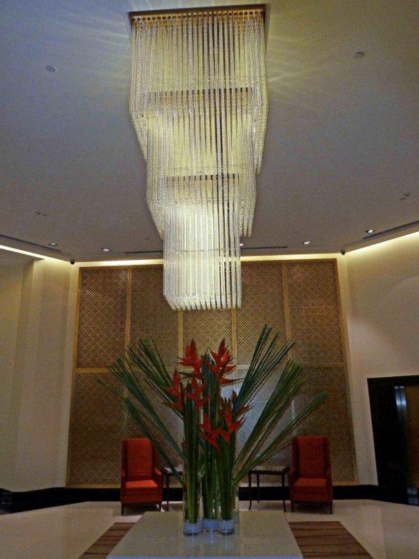 Lobby of the Oberoi Hotel in Bombay
