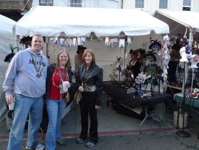 Don, Barbara, & Susan at the Mask Market