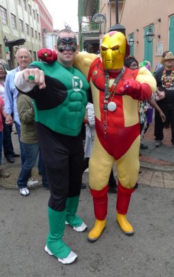 Green Lantern & Iron Man on Bourbon St.