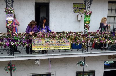 Chris Owens on Her Balcony