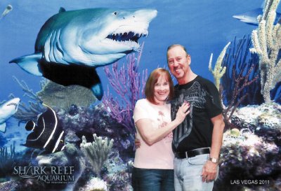 At Shark Reef in Mandalay Bay