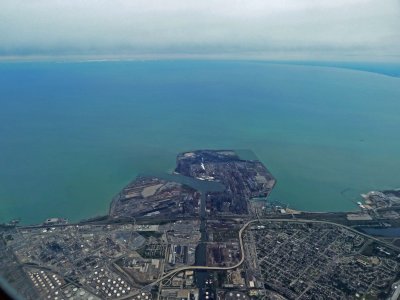 Aerial View of Lake Michigan