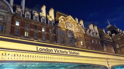 Victoria Station at Night