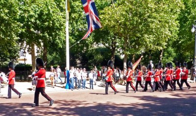 Queen's Guard Marching to Buckingham Palace