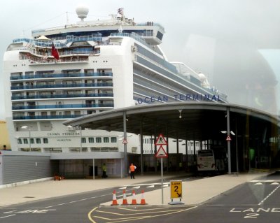 Crown Princess Docked at Southampton Terminal