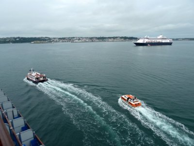 Tenders to St. Peter Port, Guernsey, UK