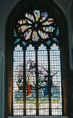 Stained Glass in the Parish Church in St. Peter Port