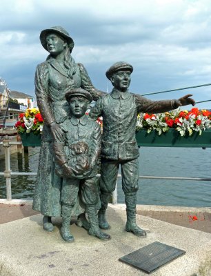 Annie Moore Statue at the Cobh, Ireland Port