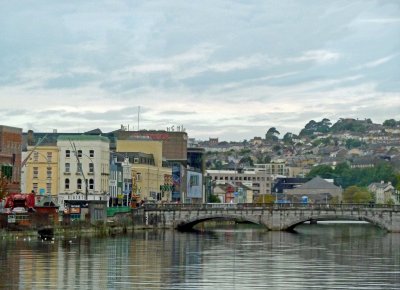 Crossing the Lee River in Cork, Ireland