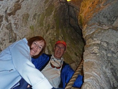 Susan & Kevin Climbing to Top of Blarney Castle