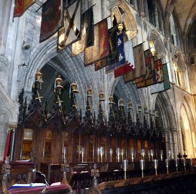 Helmets and Banners of the Knights of St. Patrick