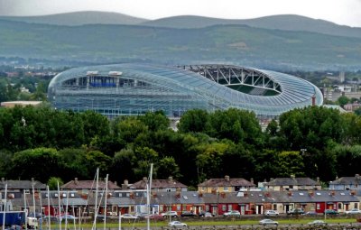 Close-up View of Lansdowne Stadium, Dublin
