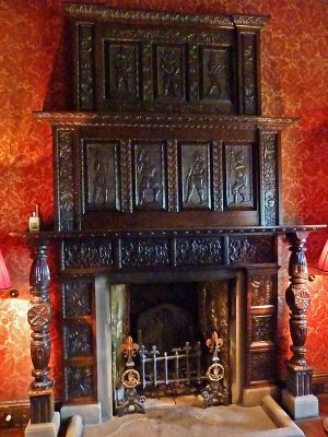 Hand-carved Fireplace in Chirk Castle