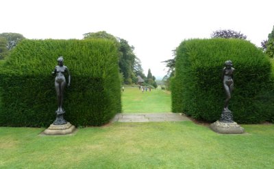 Statues at Entrance to Lower Garden, Chirk Castle