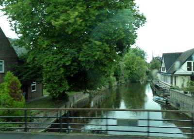 Branch of River Avon Runs Through Salisbury, England