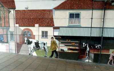 Mural at Old Market in Salisbury England