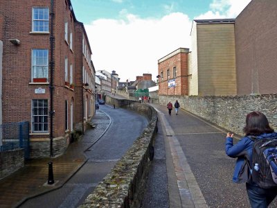 Walking Up Derry City Wall