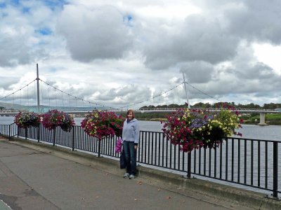 The 'Peace Bridge' Across the River Foyle, Derry, N. Ireland