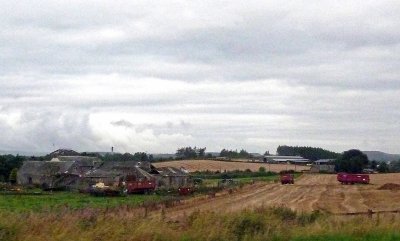 Scottish Farm on the Road to Glasgow, Scotland