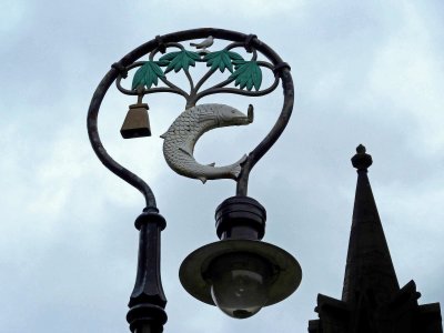 Lamp Post with Symbols of Saint Mungo, Glasgow Cathedral
