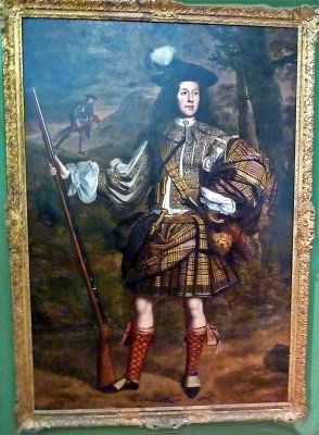 One of the Earliest Paintings of Man in Highlands Dress (1680)