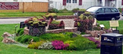 Floral Castle in Scottish Village