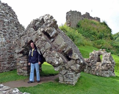 Fragments of Stone from the Upper Stories of the Gatehouse for Urquhart Castle