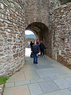 Entering Urquhart Castle